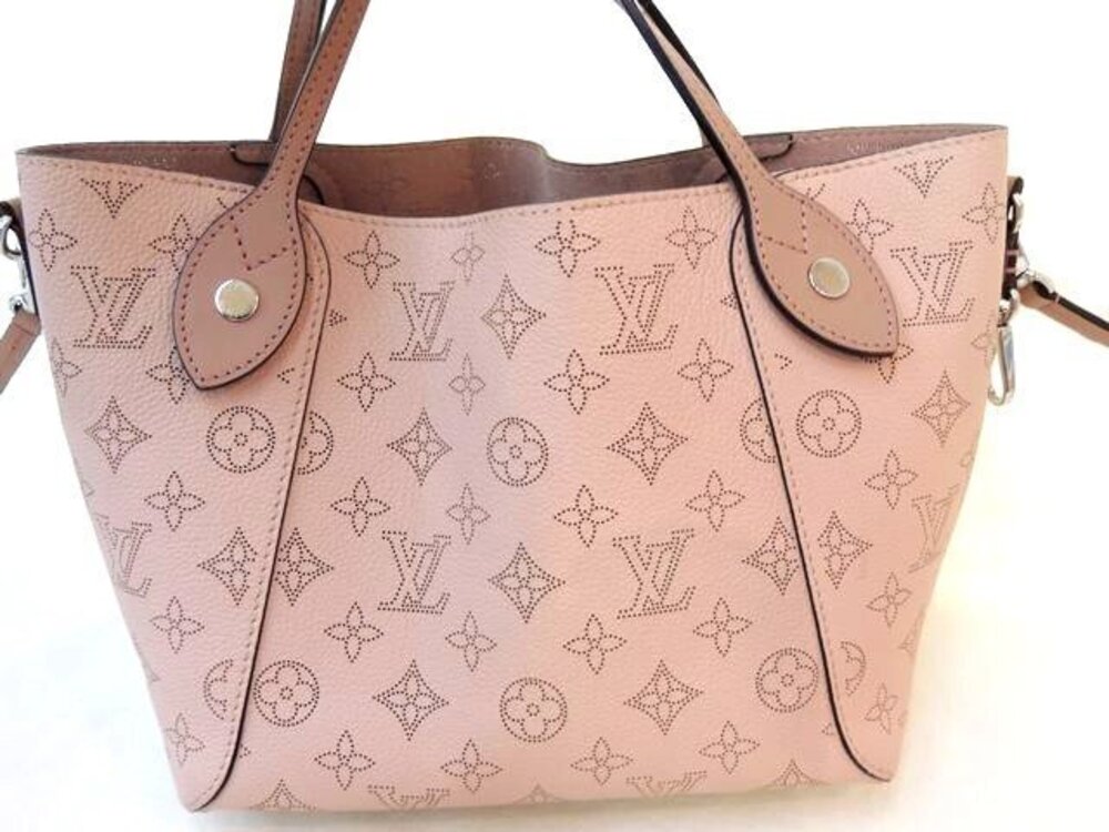 Louis Vuitton handbag Pink Leather Hina Mahina Magnolia Monogram Pink